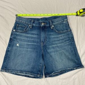 uniqlo denim shorts